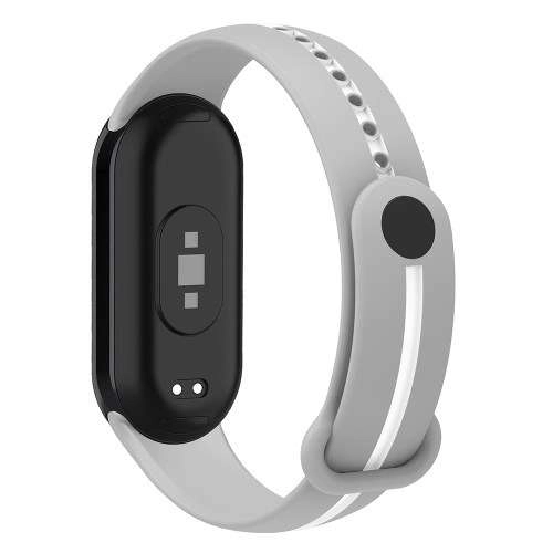 Dây đồng hồ Xiaomi Band 9/ Mi Band 8 (silicone, kẻ sọc giữa)